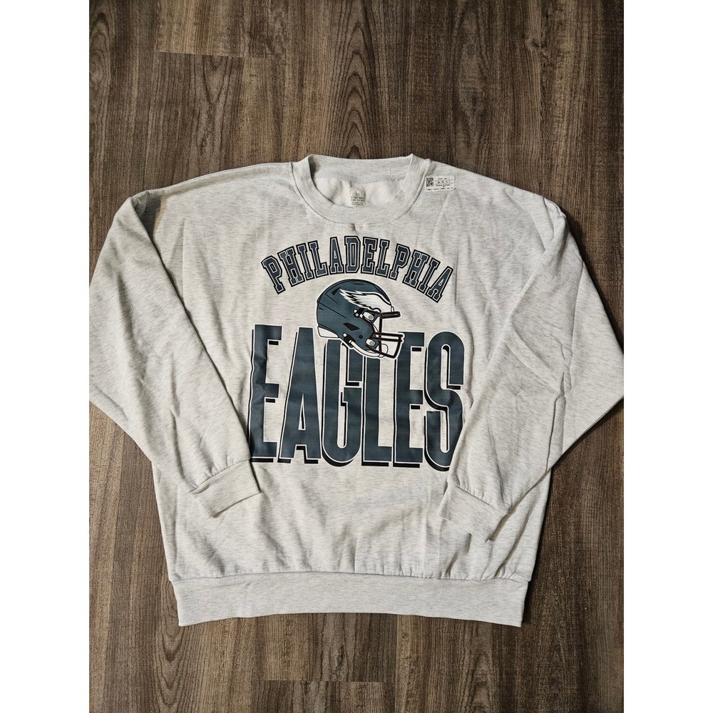Philadelphia Eagles Gameday Couture Sweatshirt Gray Size L